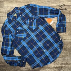 St. John's Bay Outdoor Durable Cotton Button Down Shirt Size S